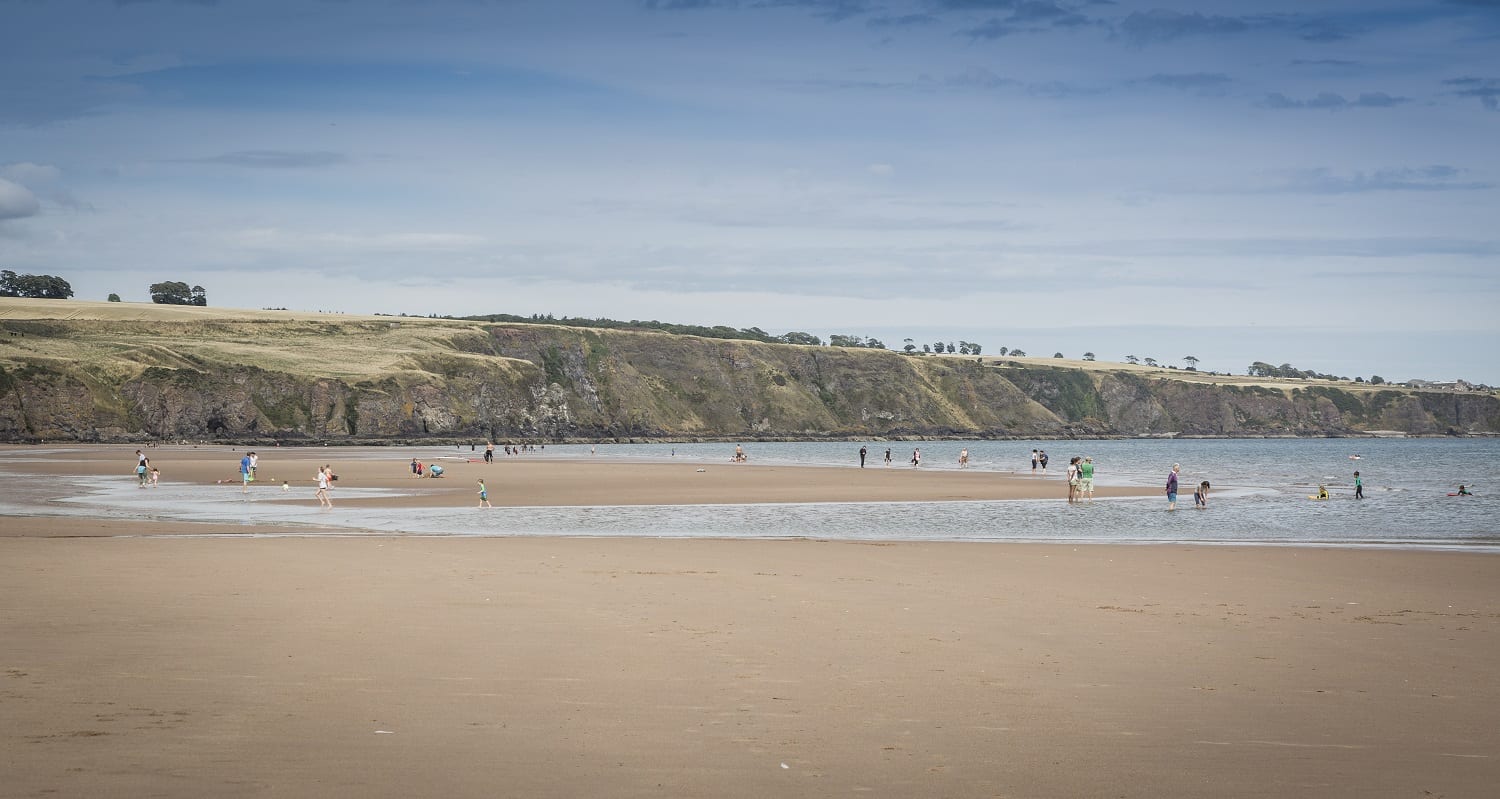 Lunan Bay beach, Angus