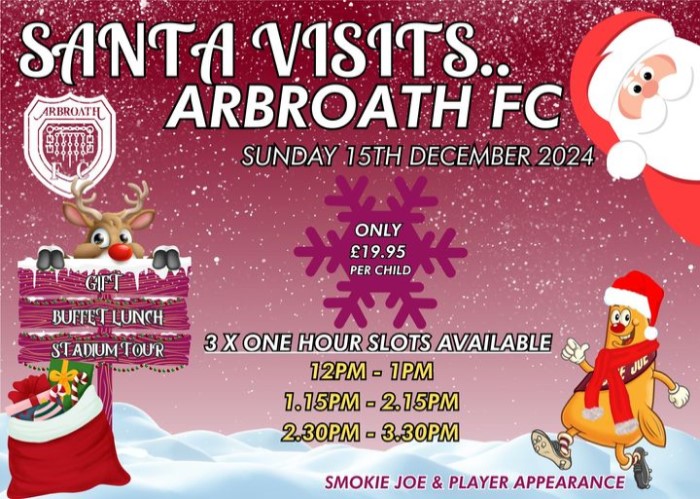 Santa Visits Arbroath FC